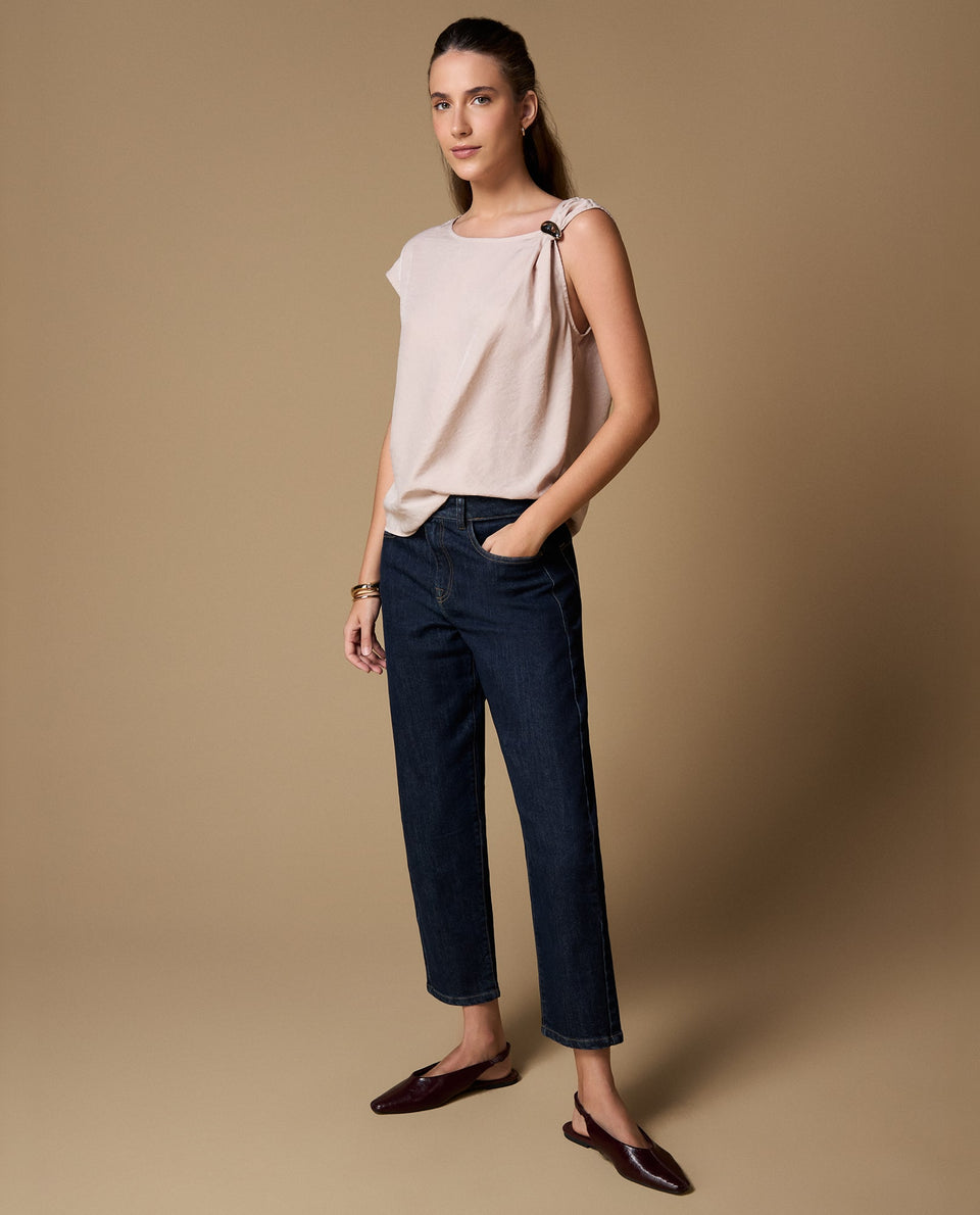 Camisa manga sisa caída suave - Rosa 34_419H005_ROS130403_3