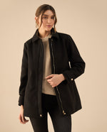 Chaqueta larga para mujer - Negro 34_421G200_NEG190303_0