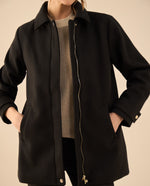 Chaqueta larga para mujer - Negro 34_421G200_NEG190303_3