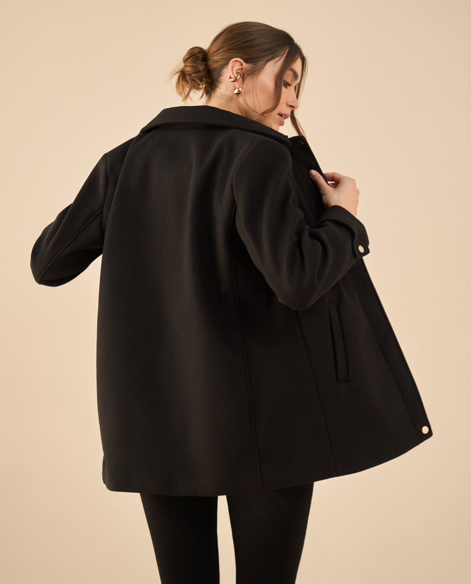 Chaqueta larga para mujer - Negro 34_421G200_NEG190303_4