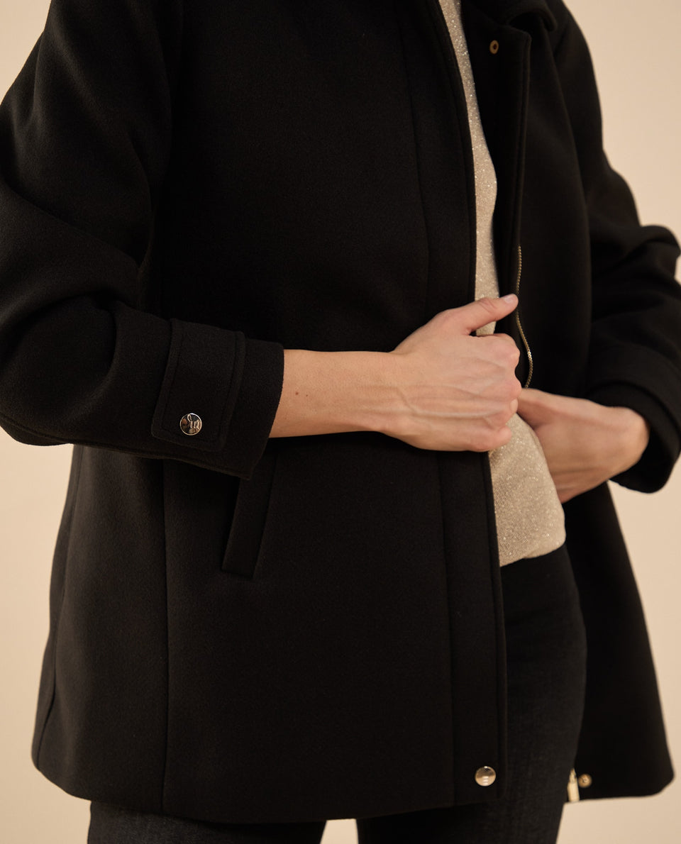 Chaqueta larga para mujer - Negro 34_421G200_NEG190303_5