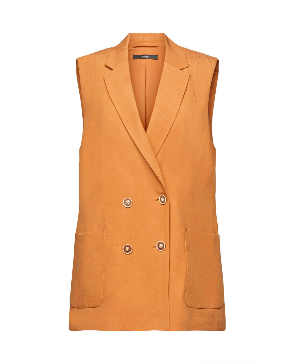 Blazer manga sisa para mujer - Café 34_422E707_CAF171044_6