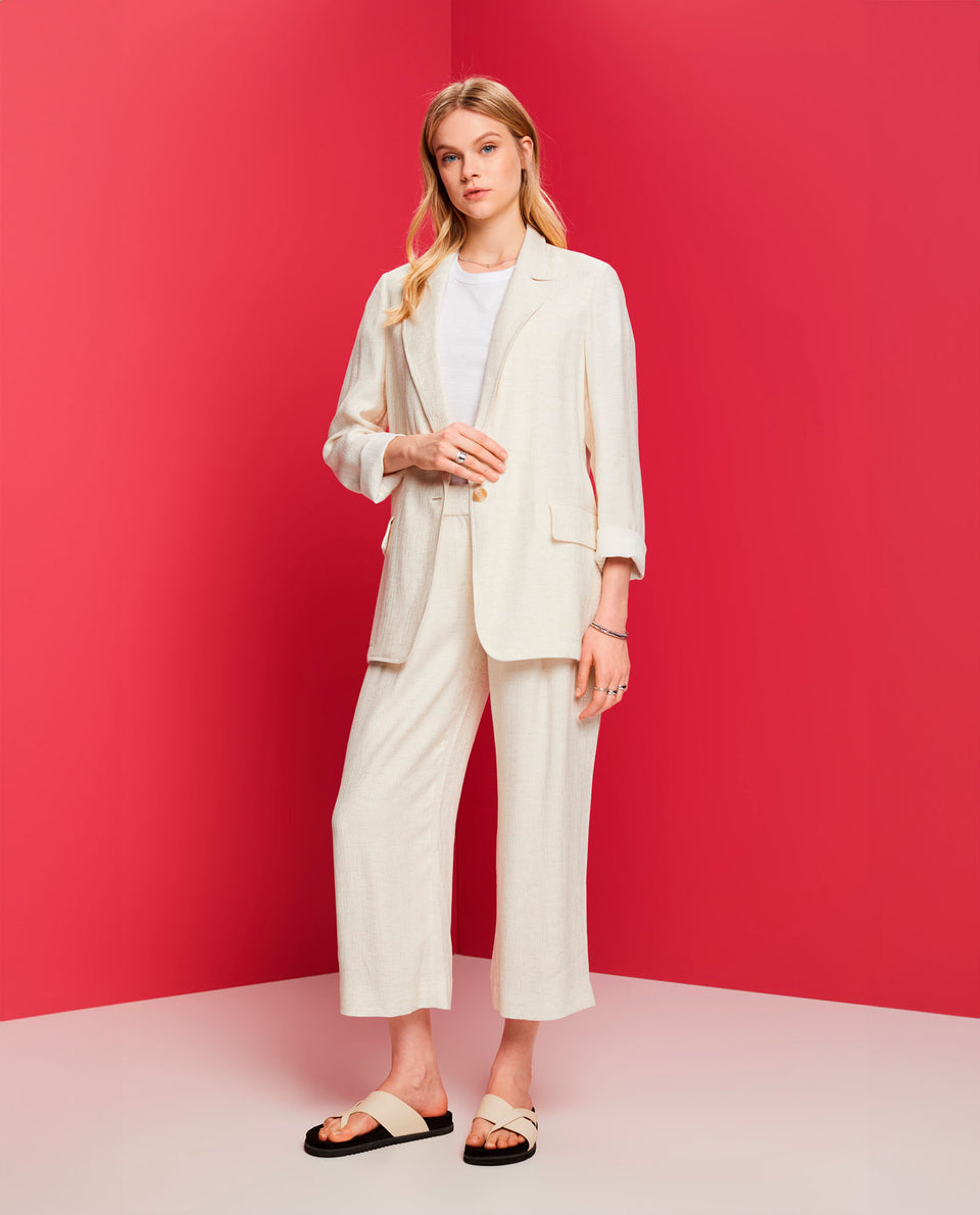 Blazer con tapas decorativas para mujer - Crudo 34_422E708_CRU141106_7