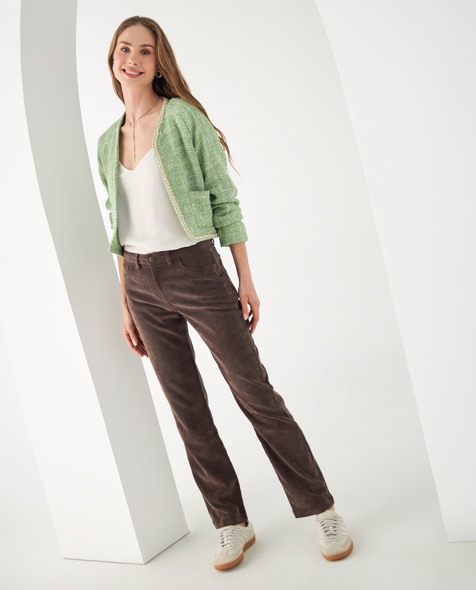 Blazer con detalles de brillo para mujer - Verde 34_422F204_VER114804_5