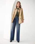 Abrigo tipo Trench para mujer - Café