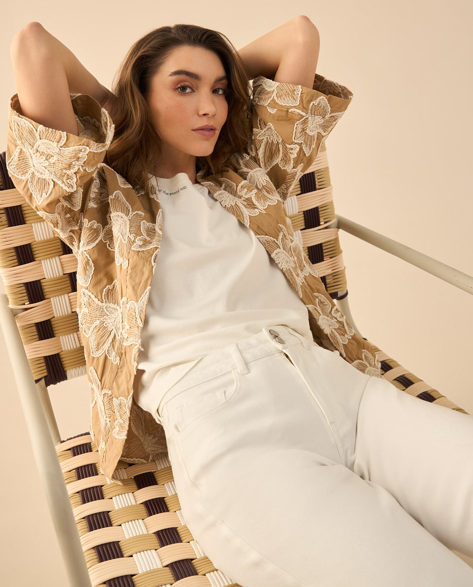 Chaqueta tipo kimono para mujer - Café 34_422G001_CAF171320_7