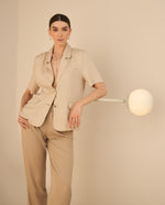 Chaqueta tipo camisa para mujer - Crudo