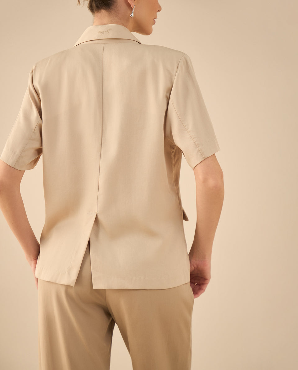 Chaqueta tipo camisa para mujer - Crudo 34_422G007_CRU141106_4