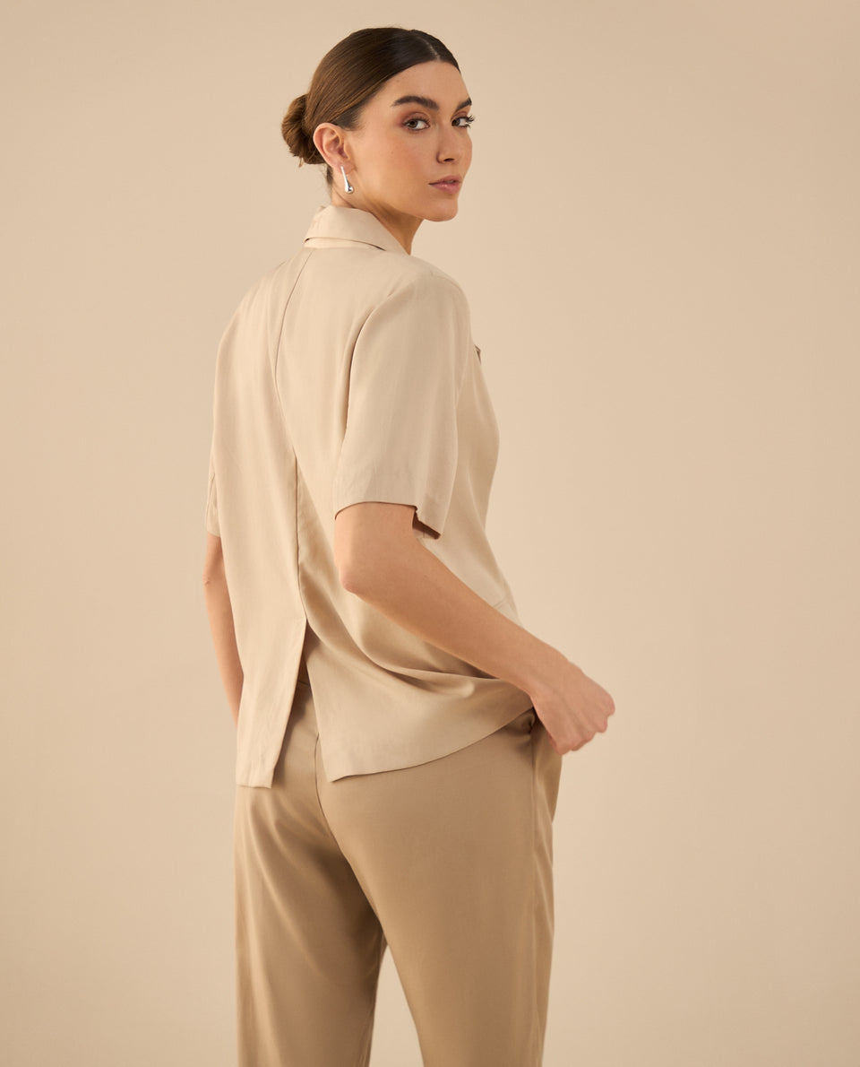 Chaqueta tipo camisa para mujer - Crudo 34_422G007_CRU141106_5