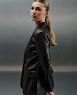 Blazer con acabado brillante - Negro
