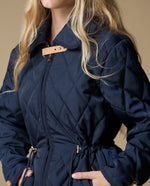Chaqueta acolchada cintura ajustable - Azul 34_423H218_AZU174421_0