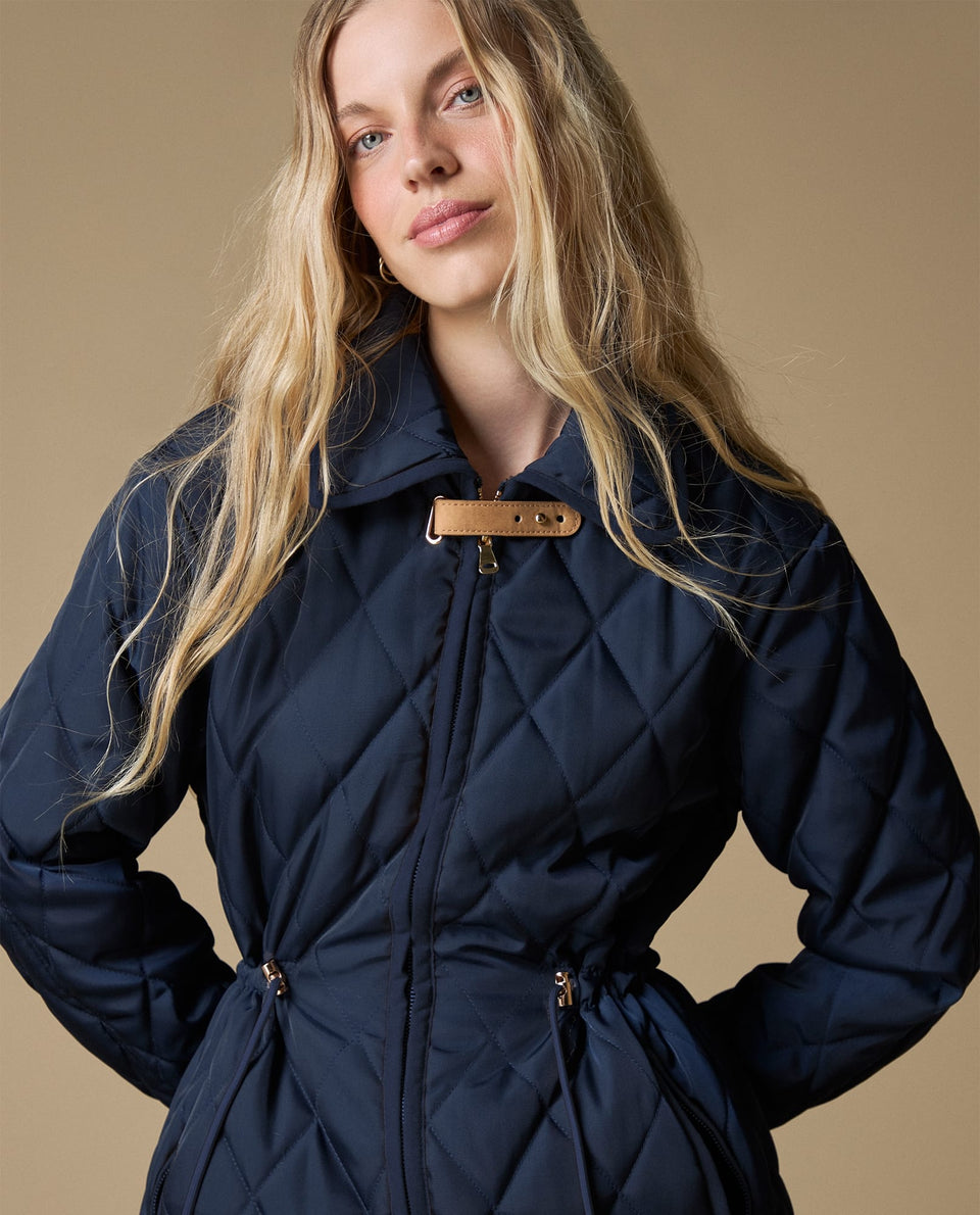 Chaqueta acolchada cintura ajustable - Azul 34_423H218_AZU174421_3