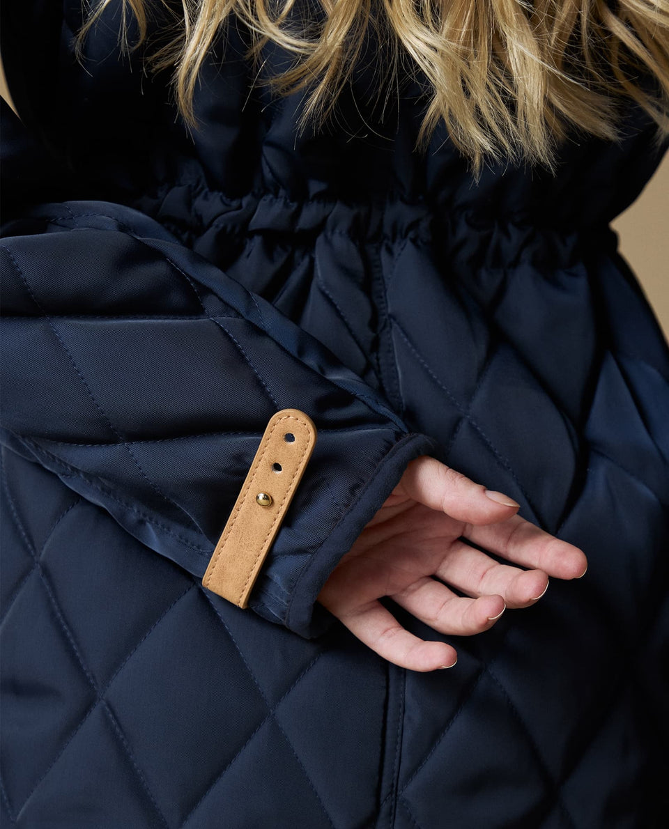 Chaqueta acolchada cintura ajustable - Azul 34_423H218_AZU174421_7