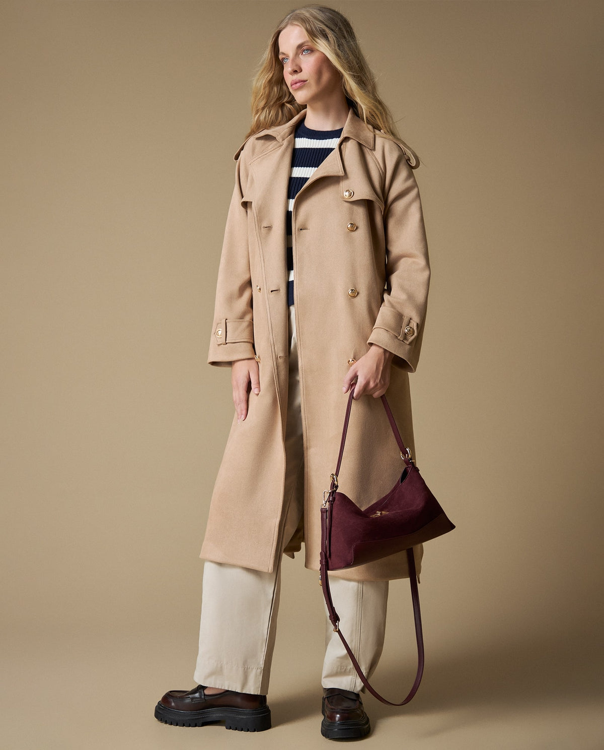 Abrigo largo beige - Cafe 34_423H238_CAF171038_0