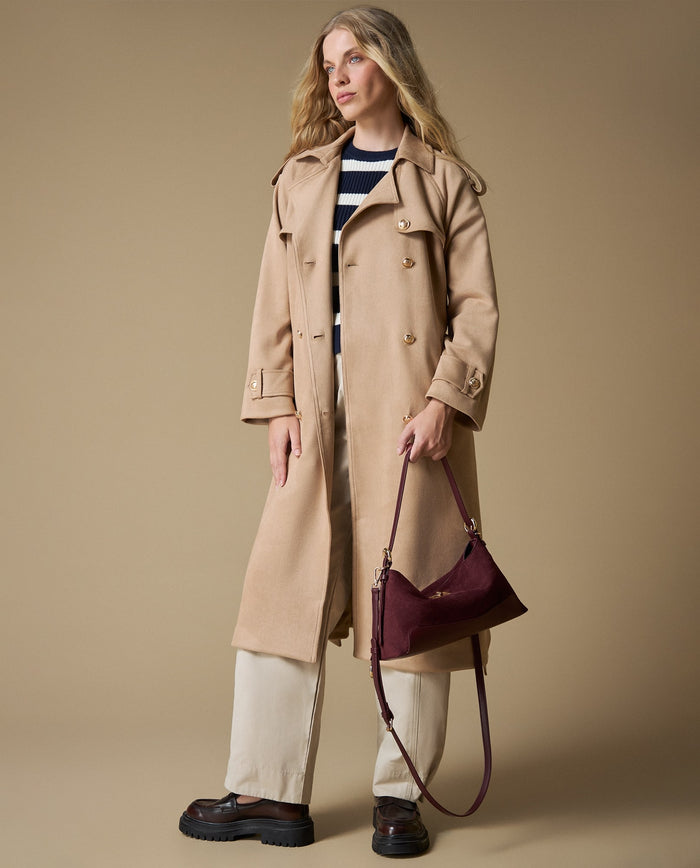 Abrigo largo beige - Cafe 34_423H238_CAF171038_0