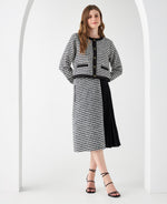 Abrigo con efecto brillo para mujer - Crudo