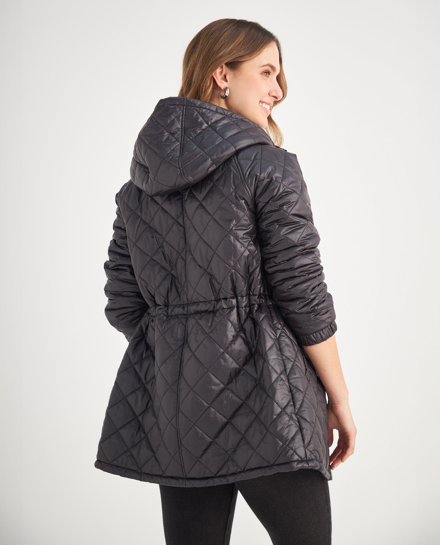 Chaqueta con capucha para mujer - Negro