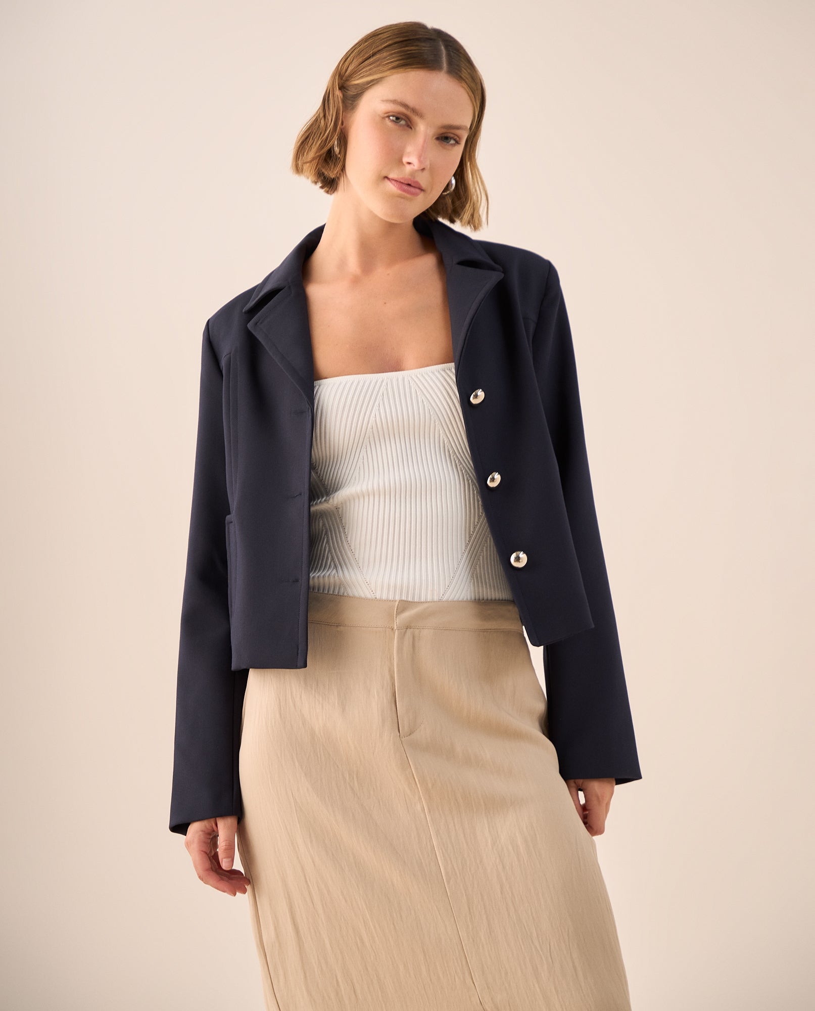 Blazer Blanco con Botones Dorados - Azul 34_429G208_AZU175126_6