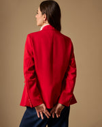 Blazer Rojo con Botones Dorados - Rojo