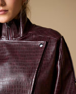 Chaqueta efecto piel oversize - Rojo 34_429H200_ROJ191617_4