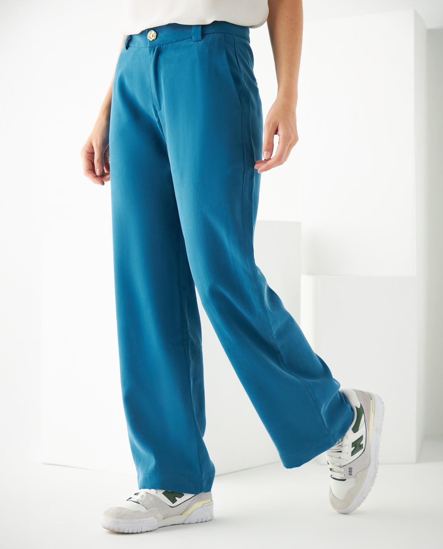 Pantalón elegante para mujer - Azul