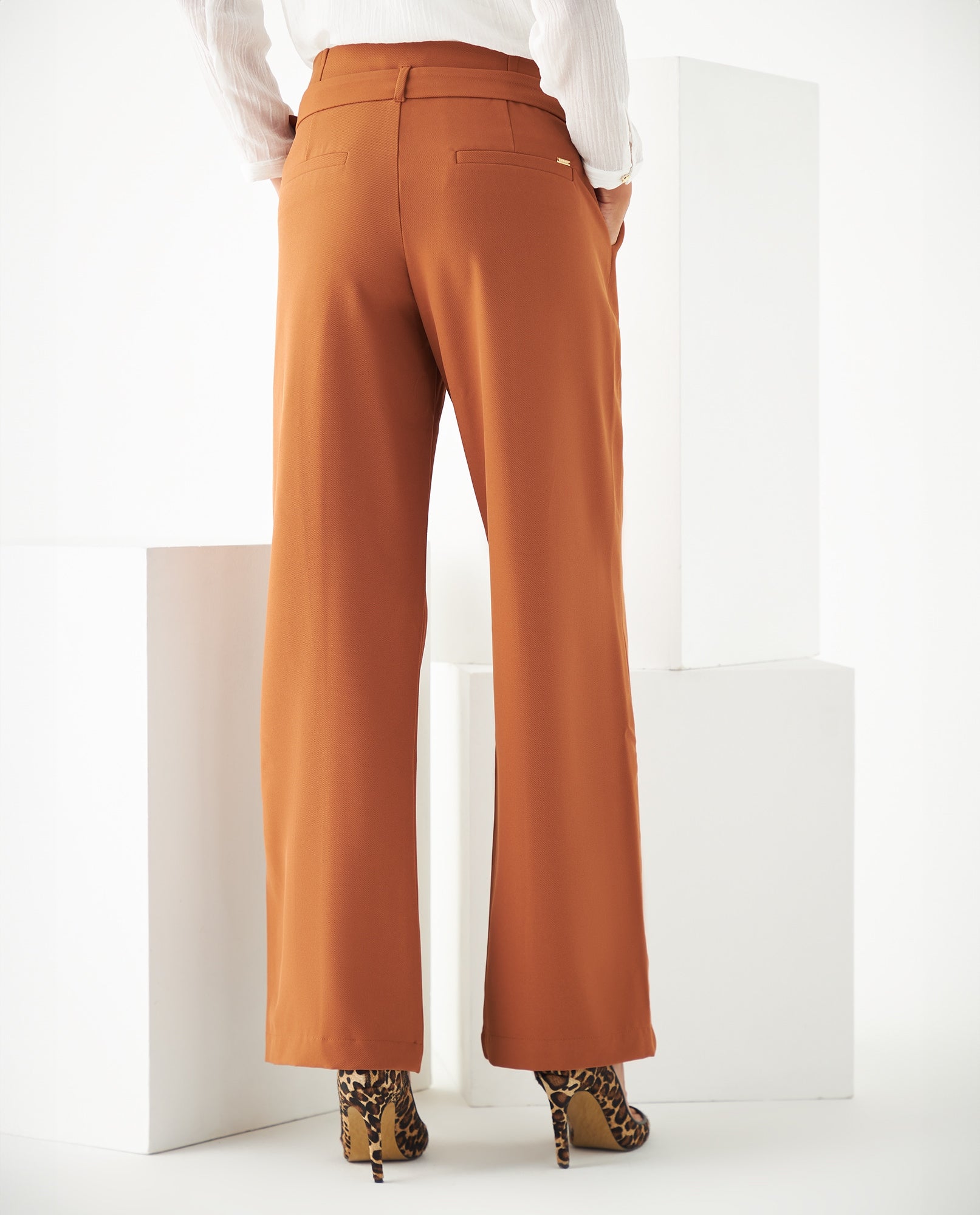 Pantalón bota recta para mujer - Café 34_431F004_CAF181140_4