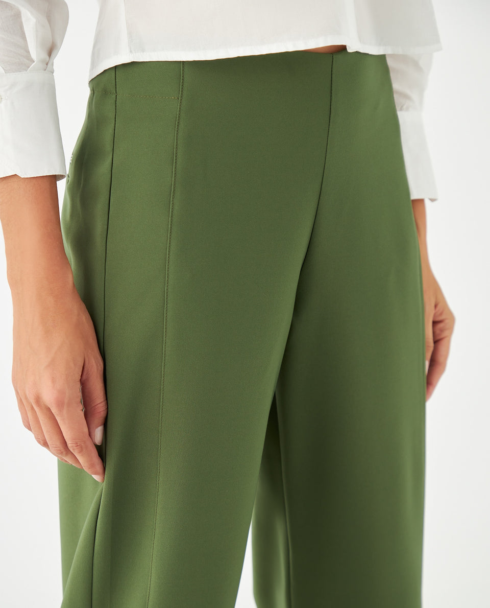 Pantalón clásico de color para mujer - Verde 34_431F009_VER180317_4