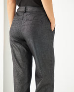 Pantalón con efecto brillo para mujer - Gris