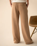Pantalón de bota recta para mujer - Café