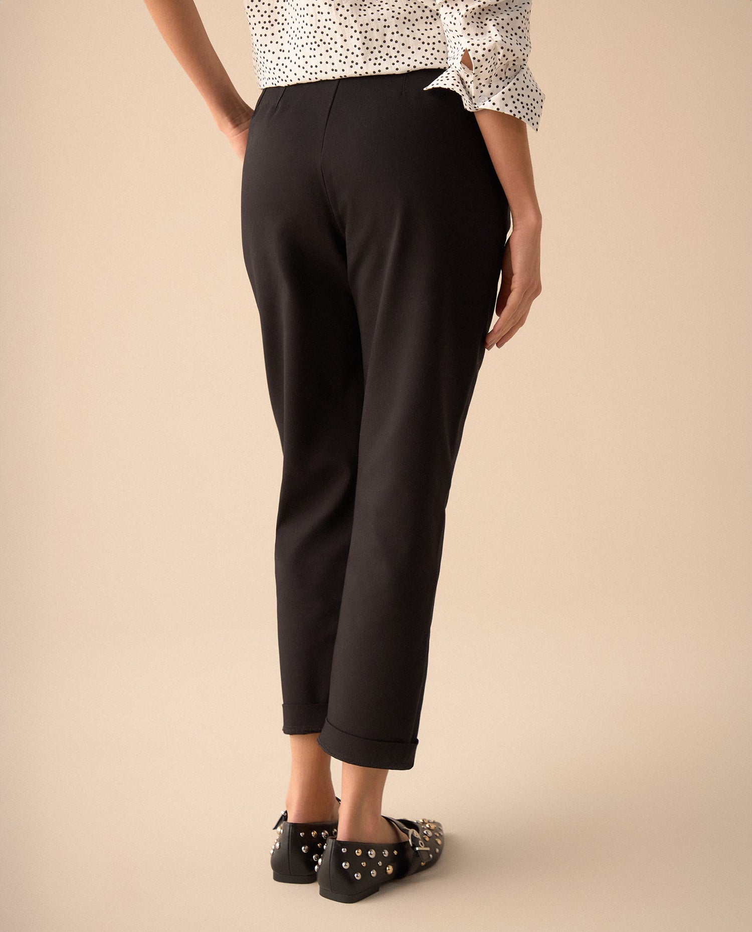 Pantalón bota recta para mujer - Negro