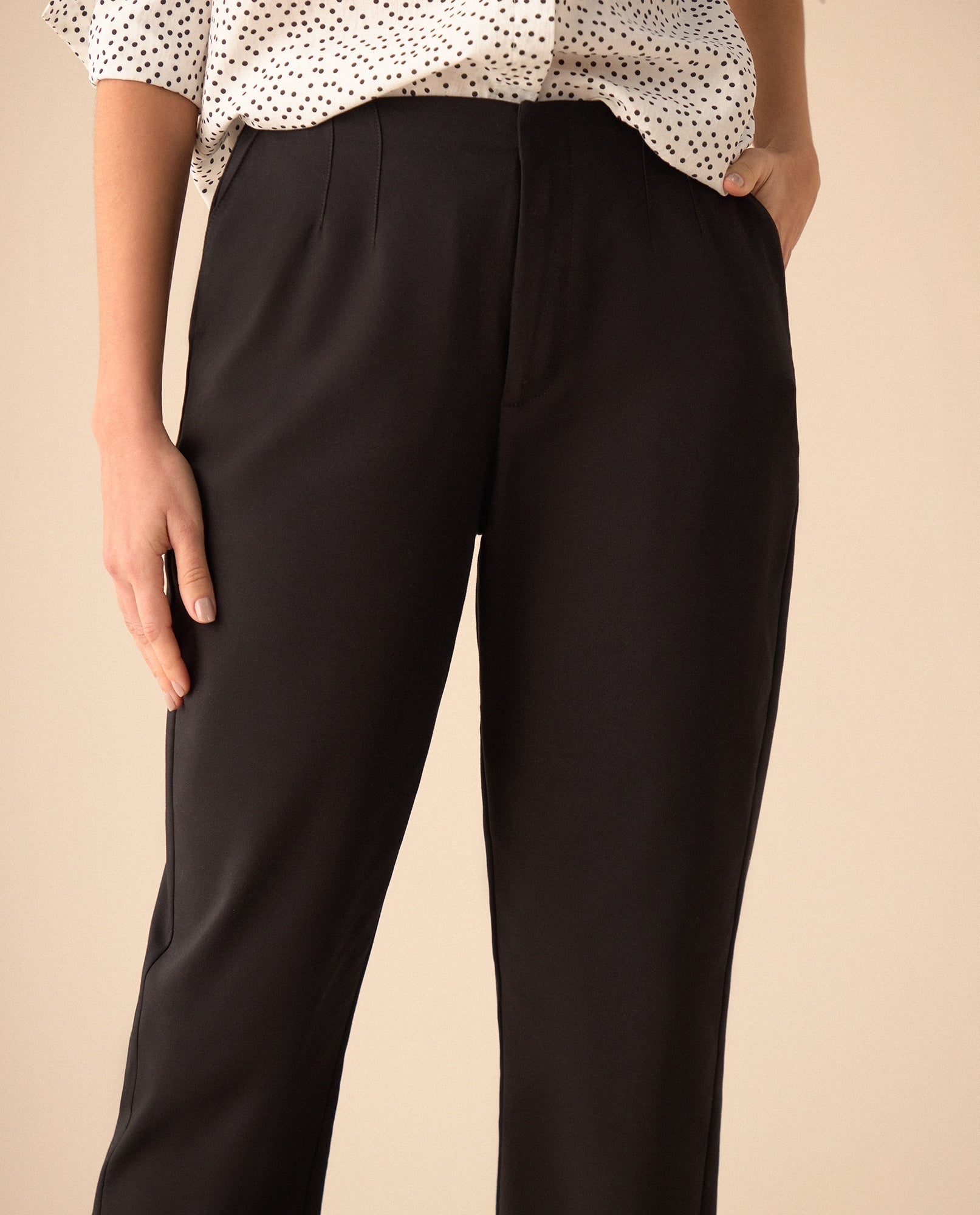 Pantalón bota recta para mujer - Negro 34_431G006_NEG190303_5