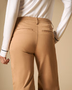 Pantalón straight leg clásico - Café
