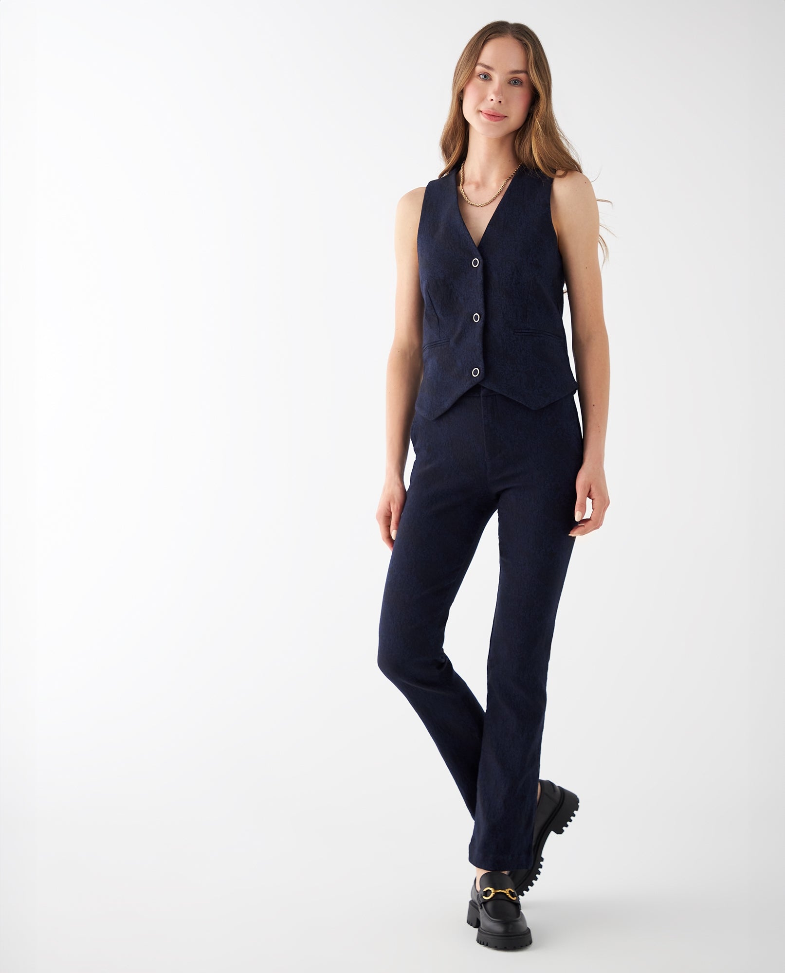 Pantalón elegante para mujer - Azul 34_432F000_AZU194019_6