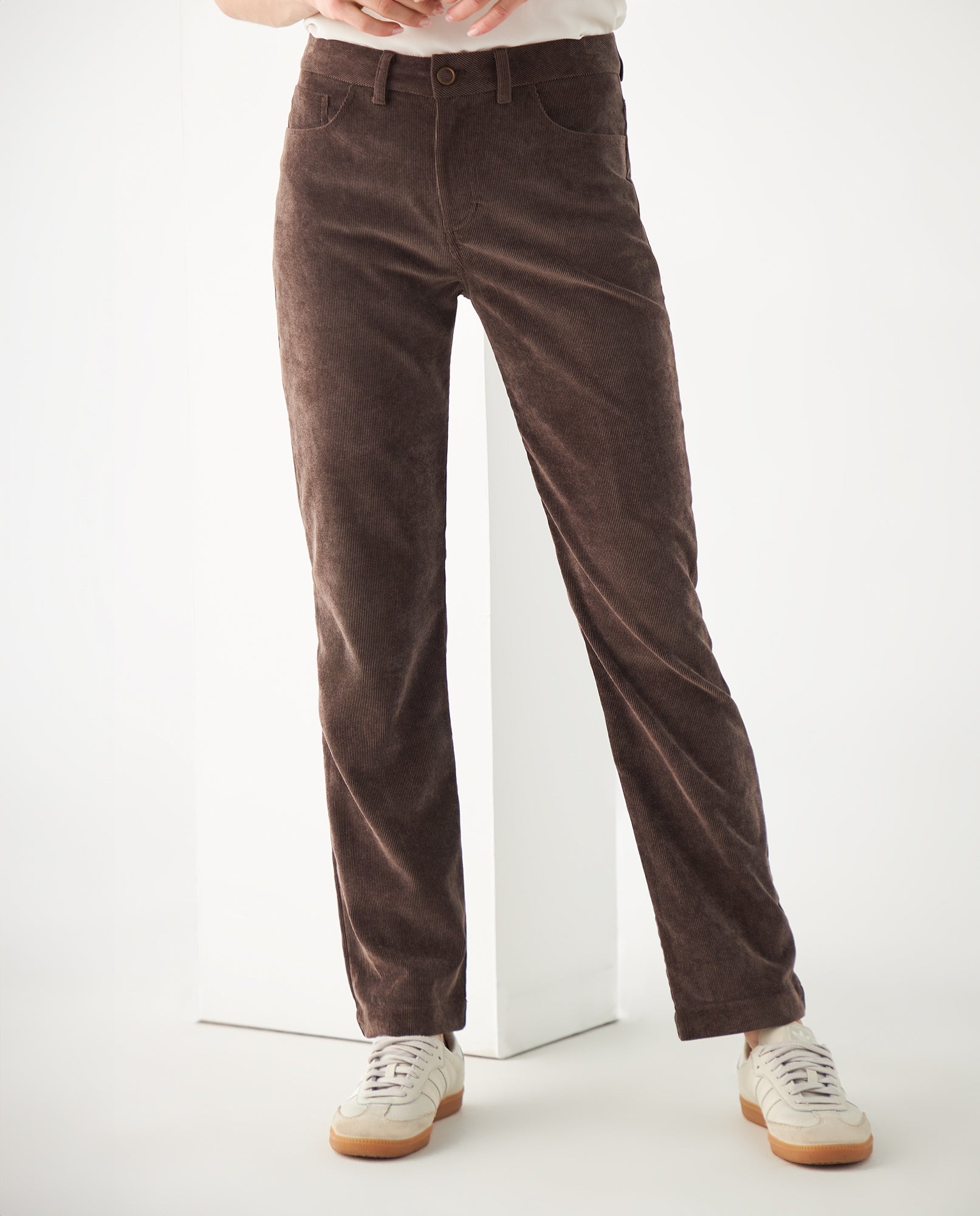 Pantalón en corduroy para mujer - Café 34_432F003_CAF181222_3