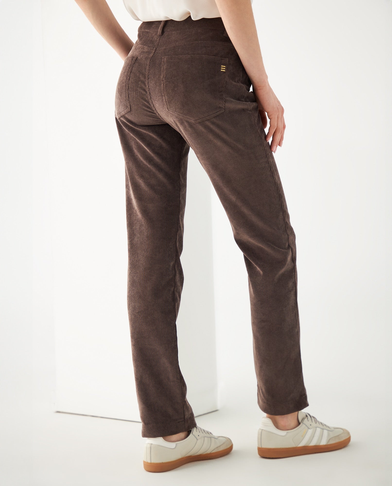 Pantalón en corduroy para mujer - Café 34_432F003_CAF181222_4