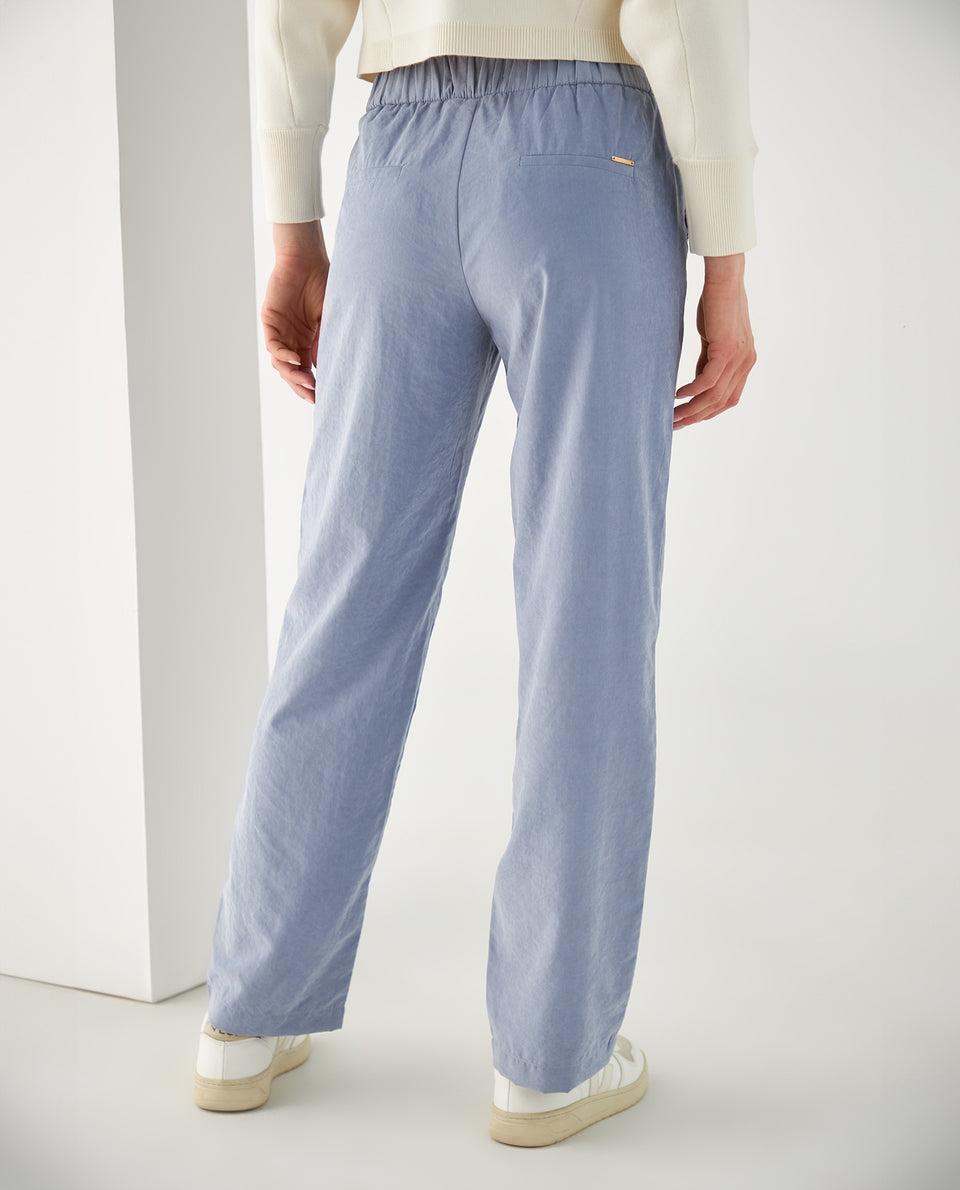 Pantalón de bota recta fluida para mujer - Azul 34_432F009_AZU193922_4