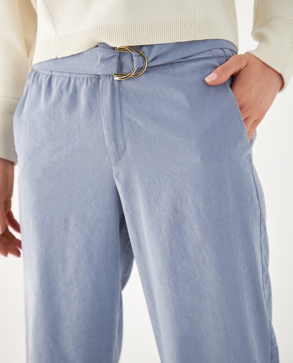 Pantalón de bota recta fluida para mujer - Azul 34_432F009_AZU193922_5