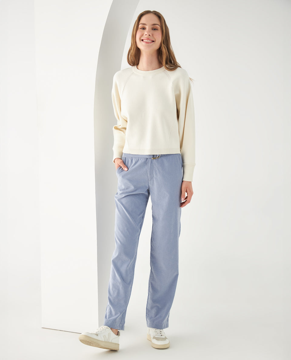 Pantalón de bota recta fluida para mujer - Azul 34_432F009_AZU193922_6