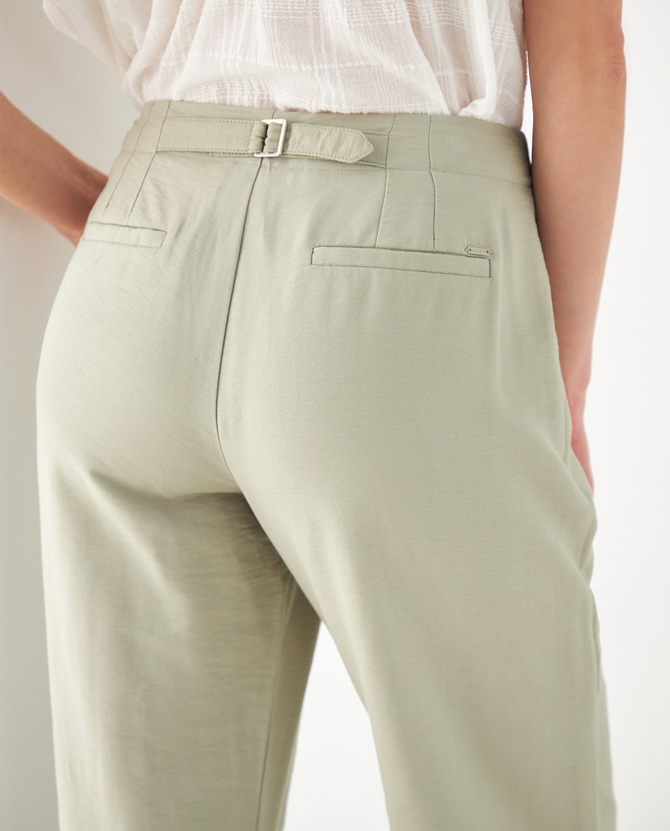 Pantalón elegante para mujer - Verde 34_432F015_VER180426_5