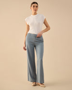 Pantalón elegante para mujer - Azul