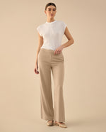 Pantalón elegante para mujer - Crudo