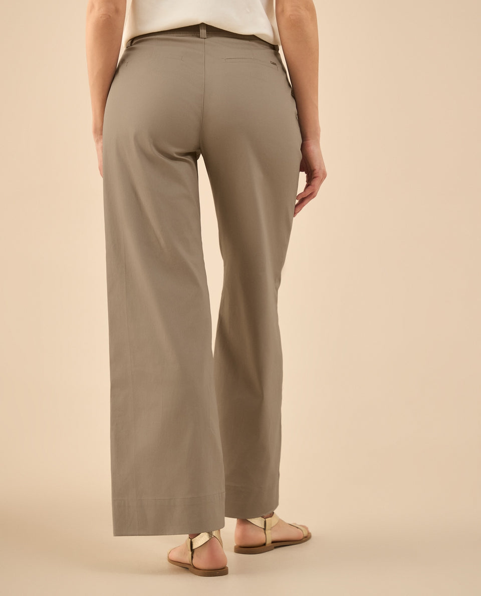 Pantalón elegante bota recta para mujer - Café 34_432G006_CAF171320_4
