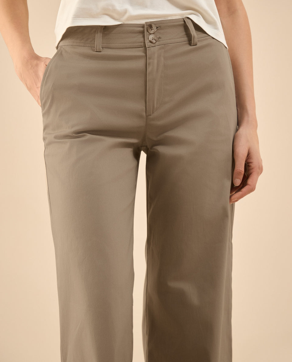 Pantalón elegante bota recta para mujer - Café 34_432G006_CAF171320_6