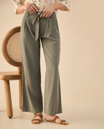 Pantalón clásico bota recta para mujer - Verde