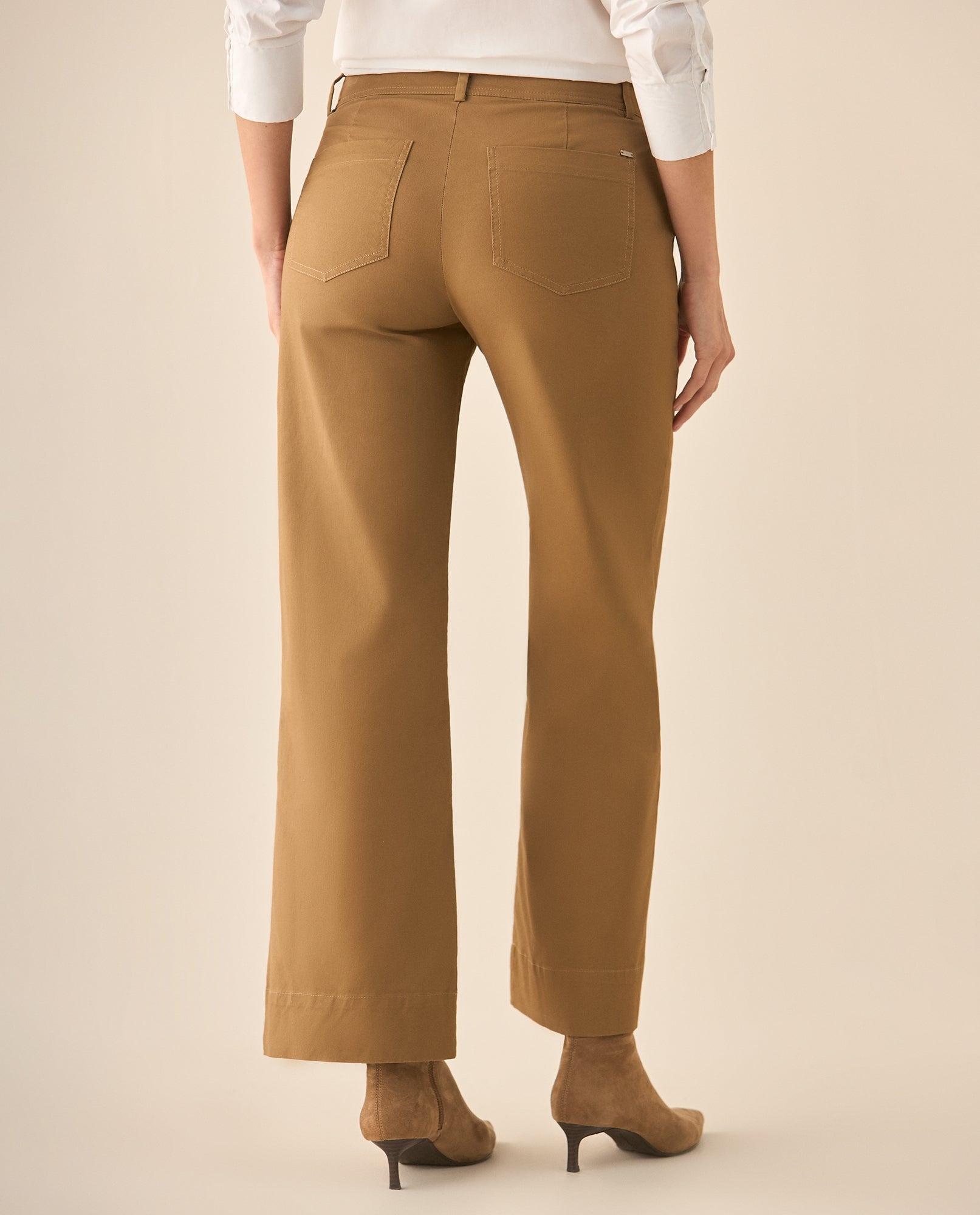 Pantalón clásico recto para mujer - Café 34_433G003_CAF171320_5