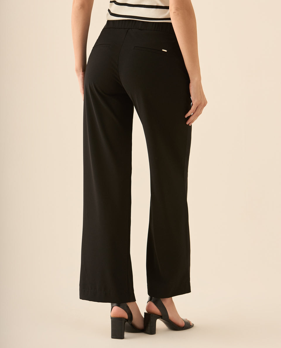 Pantalón con elástico en pretina para mujer - Negro 34_433G019_NEG190303_5