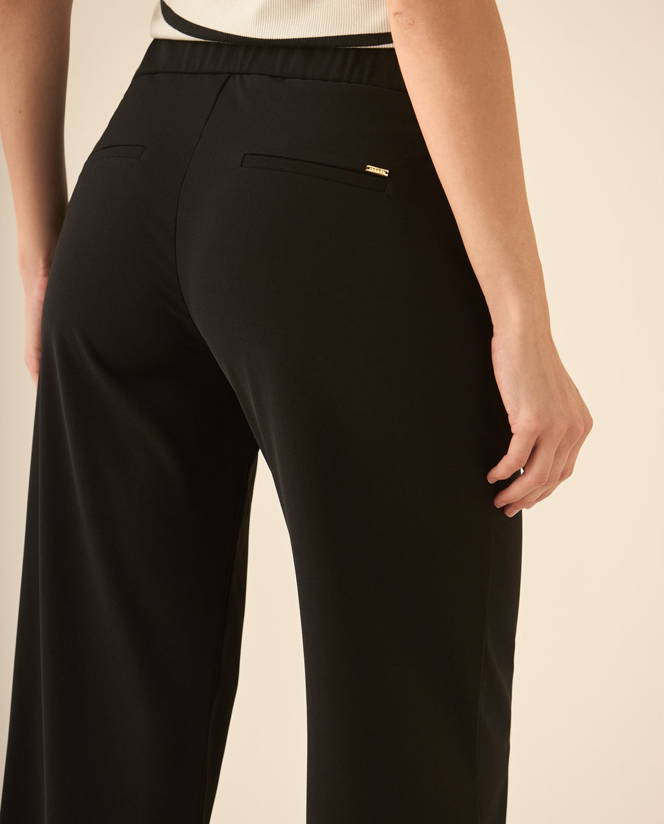Pantalón con elástico en pretina para mujer - Negro 34_433G019_NEG190303_6