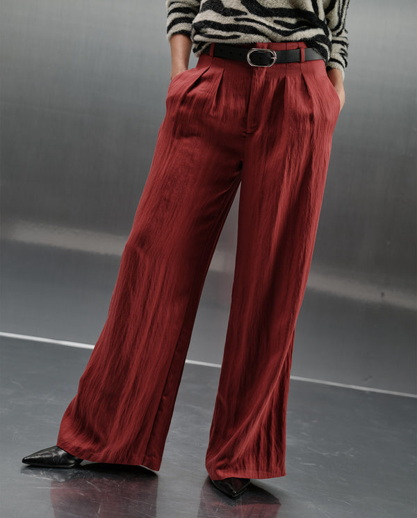 Pantalón Wide Leg Esprit - Rojo 34_433H001_ROJ191532_0
