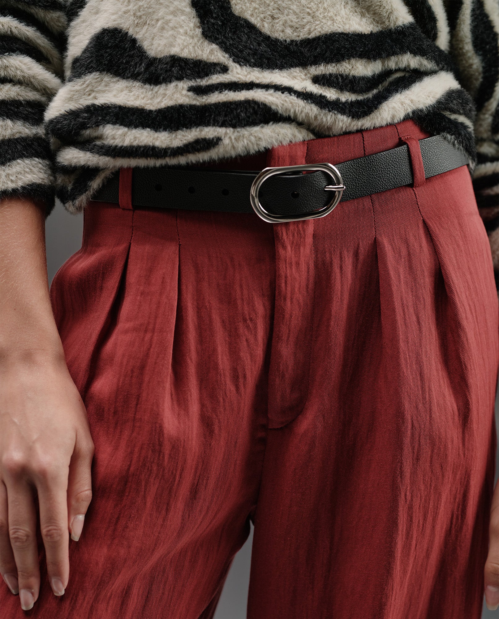 Pantalón Wide Leg Esprit - Rojo 34_433H001_ROJ191532_3