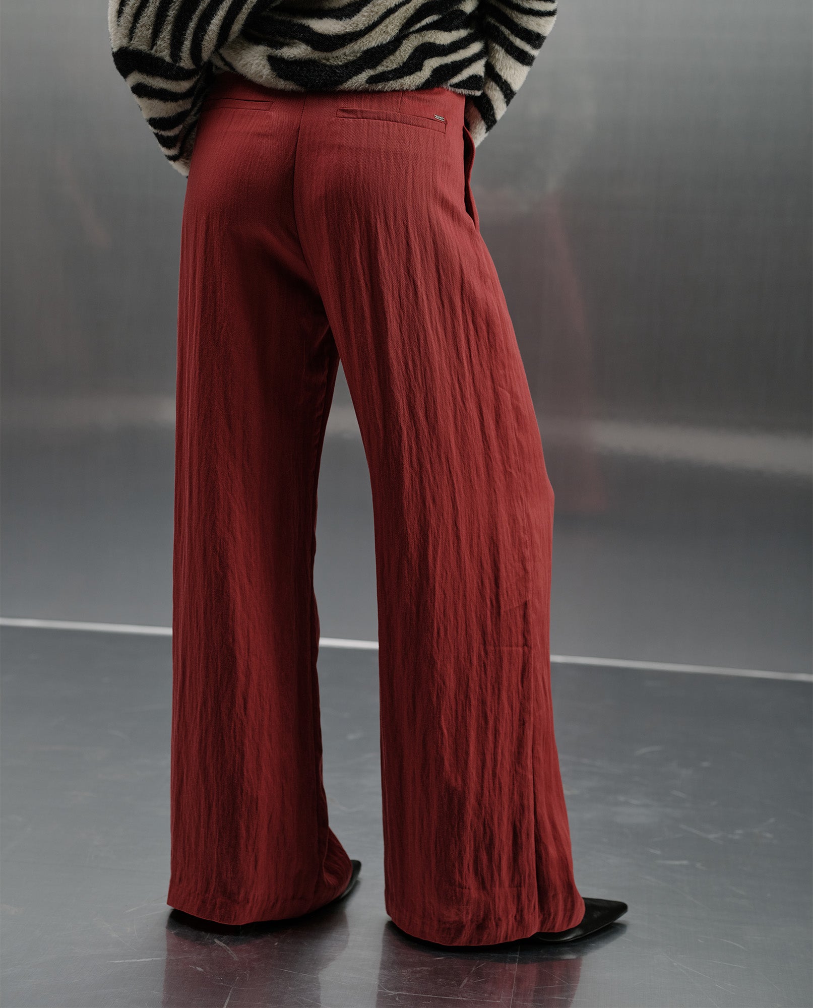 Pantalón Wide Leg Esprit - Rojo 34_433H001_ROJ191532_6